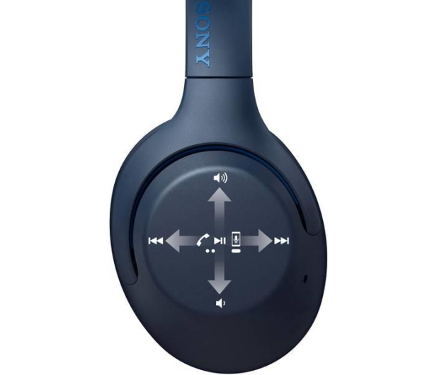 Sony WH-XB900N Niebieskie ANC - 540150 - zdjęcie 4